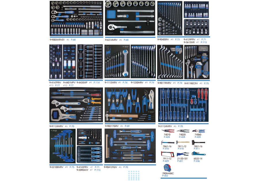 KING TONY 525 Piece Mechanics Tool Trolley Set | 935-525CRV