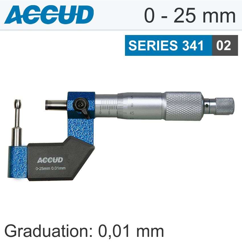 ACCUD TUBE MICROMETER 25MM- AC341-001-02