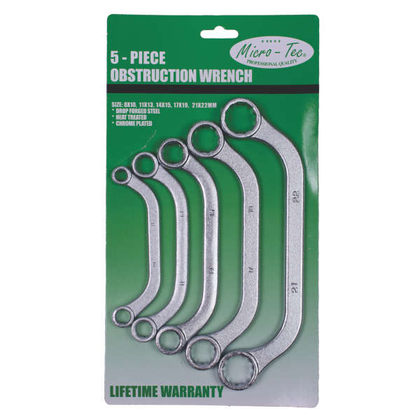 Micro-Tec 5Pcs Wrench Moon 8-22mm | I100999