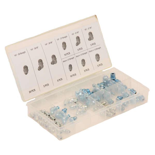 Micro-Tec 70Pcs Grease Nipple Assortment | I45215