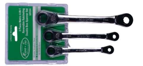 Micro-Tec 3Pcs Wrench 4 In 1 Ratchet | MRW4