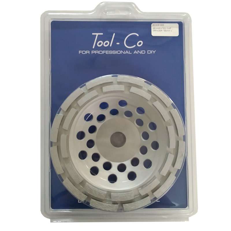 SEGMENTED CUP GRINDERS ECONOMY Double Row 180mm BCWS180E