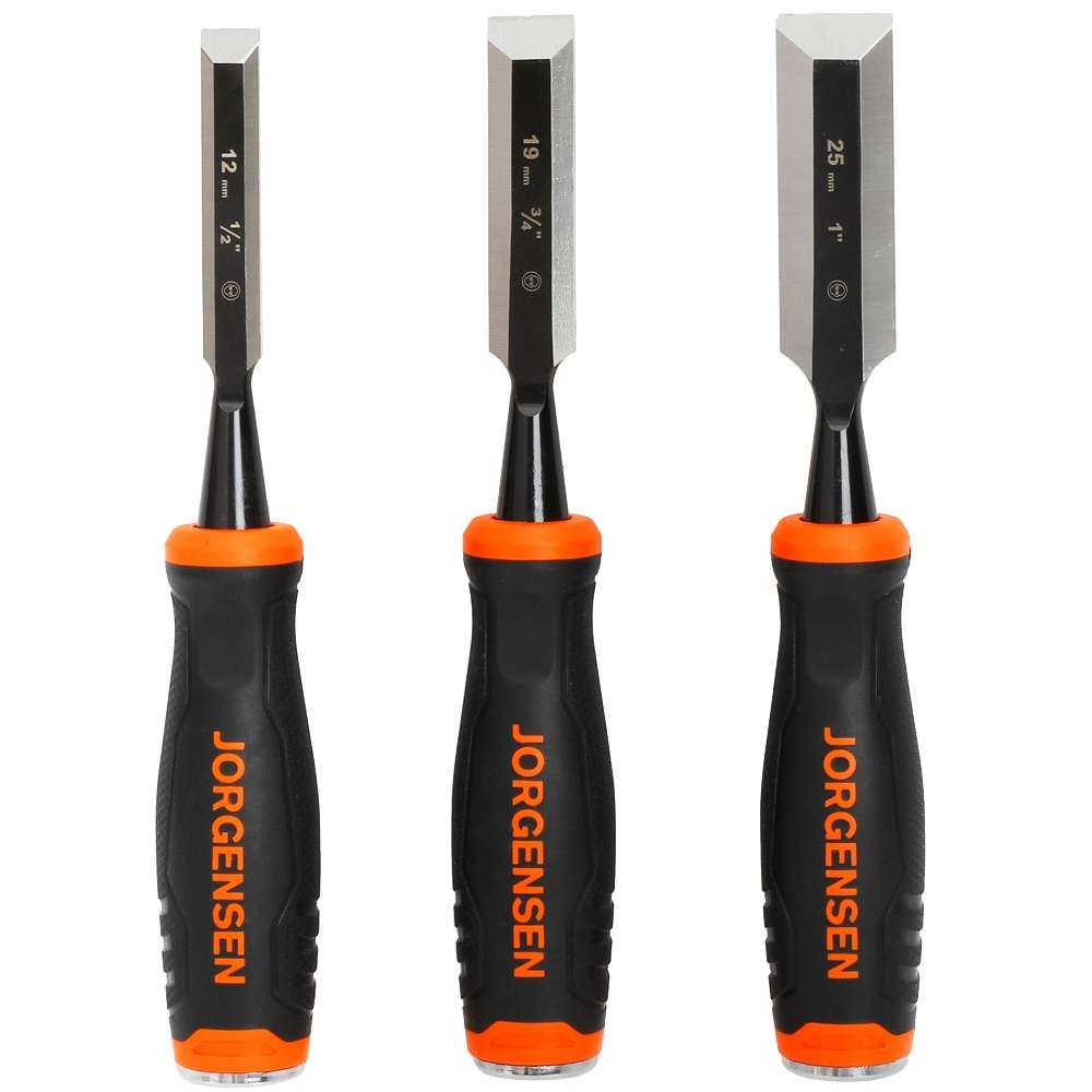 JORGENSEN WOOD CHISEL SET 3PC - AC70450