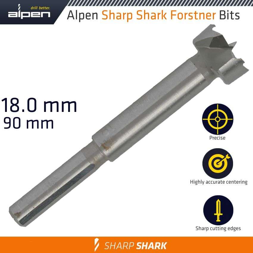 ALPEN - FORSTNER DRILL BIT SHARP SHARK 18MMALP239018