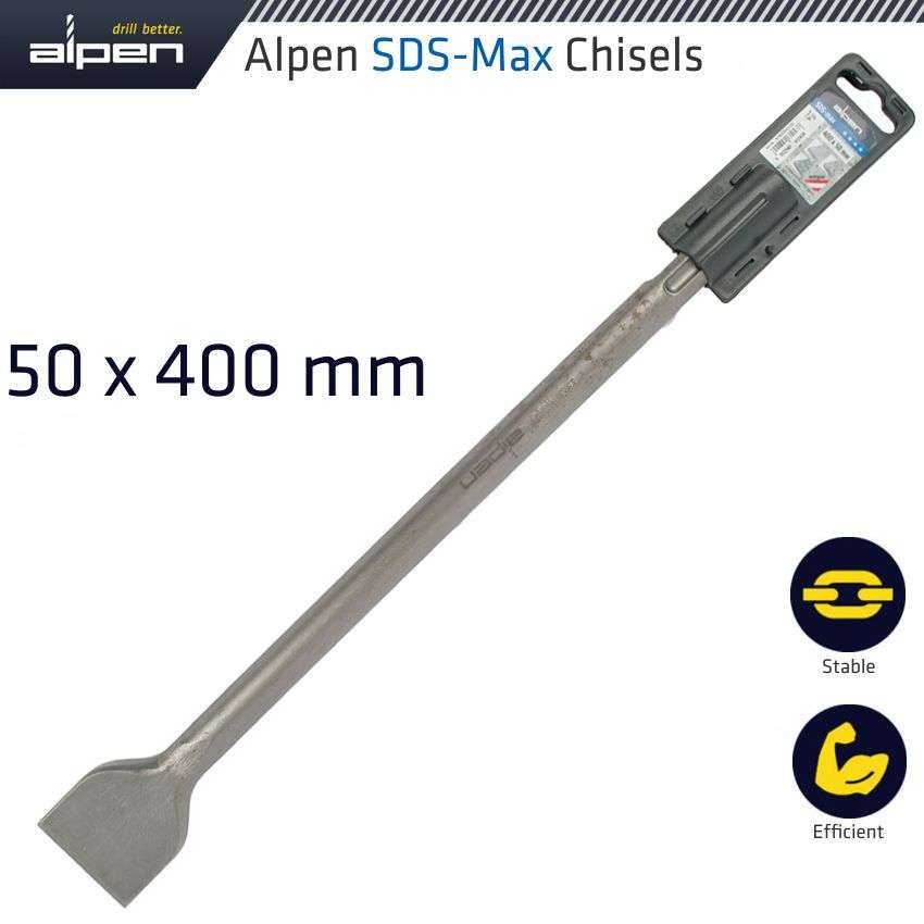 ALPEN - SDS MAX CHISEL WIDE 50X400MMALP97805401