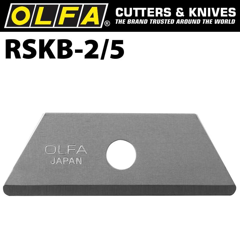 OLFA BLADES FOR SK6 UTC1 5/PK 17.5MM ROUNDED TIP BLADE SK4BLA RSKB25