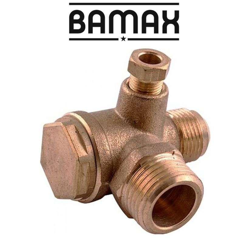 BAMAX - NON-RETURN VALVE 1/2M - 3/8MCOM4050-6