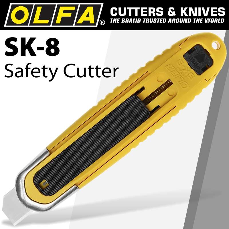 OLFA AUTOMATIC SELF-RETRACTING SAFETY KNIFE &  BOX OPENERCTR SK8