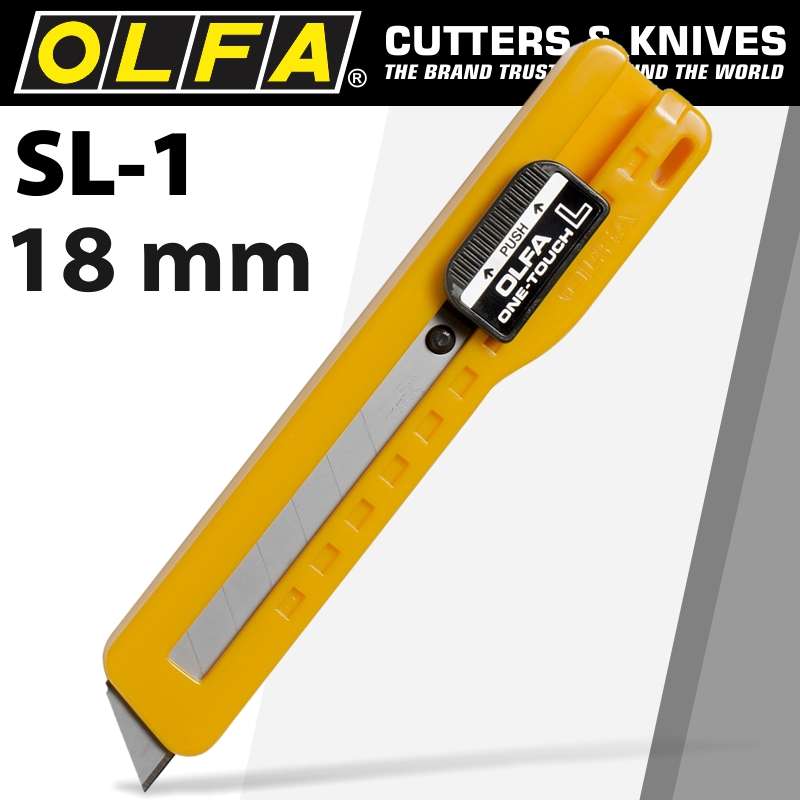 OLFA CUTTER MODEL SL-1 SNAP OFF KNIFE CUTTER 18MMCTR SL1