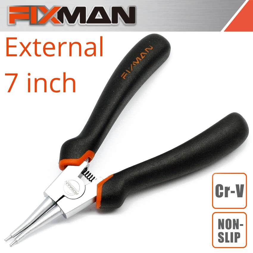 FIXMAN STRAIGHT EXTERNAL CIRCLIP PLIERS 7" /175MMFIX A0902