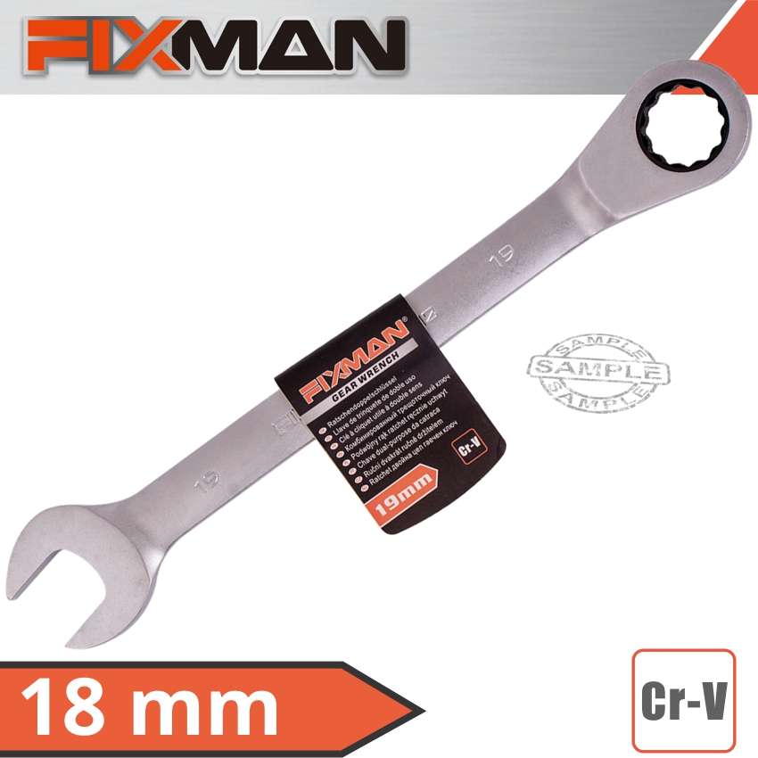 FIXMAN COMBINATION RATCHETING WRENCH 18MMFIX B1311