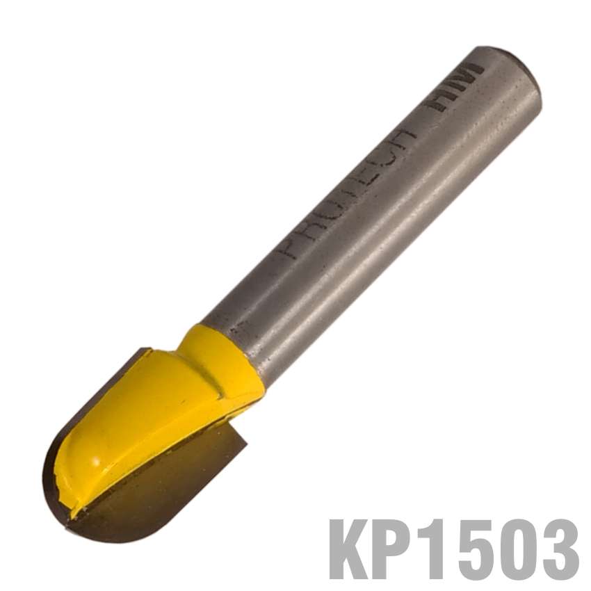 PRO-TECH- ROUND NOSE VEINING BIT ONE FLUTE 1/4"  X 5/16"  1/4"  SHANKKP1503