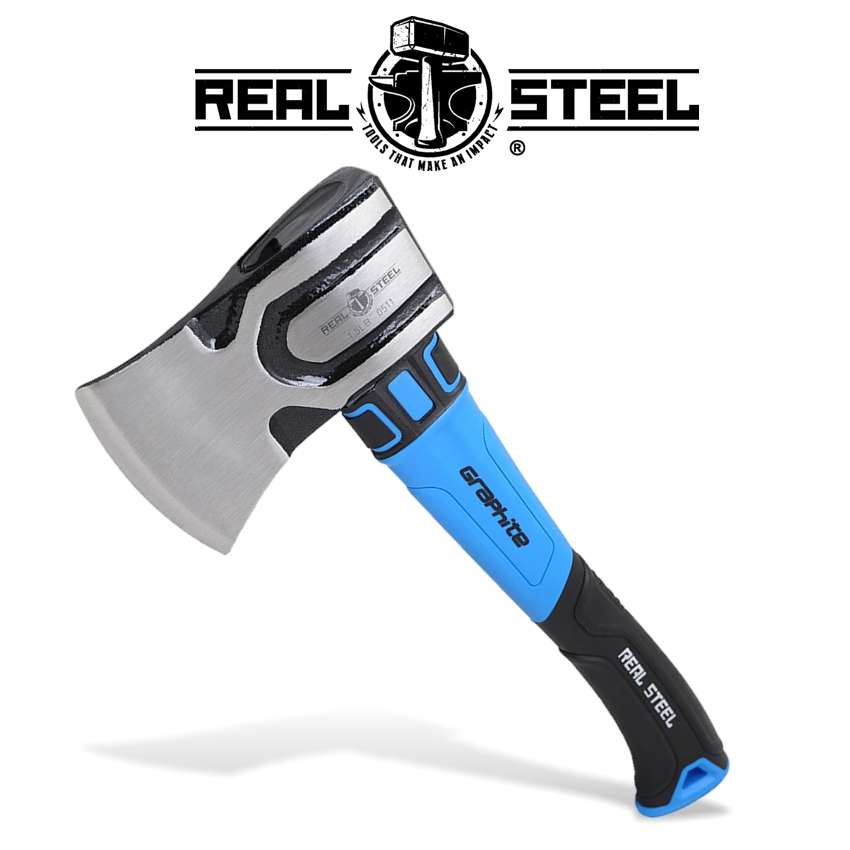REAL STEAL AXE HAMMER HEAD SMALL GRAPHITE HANDLE -  RSH0511