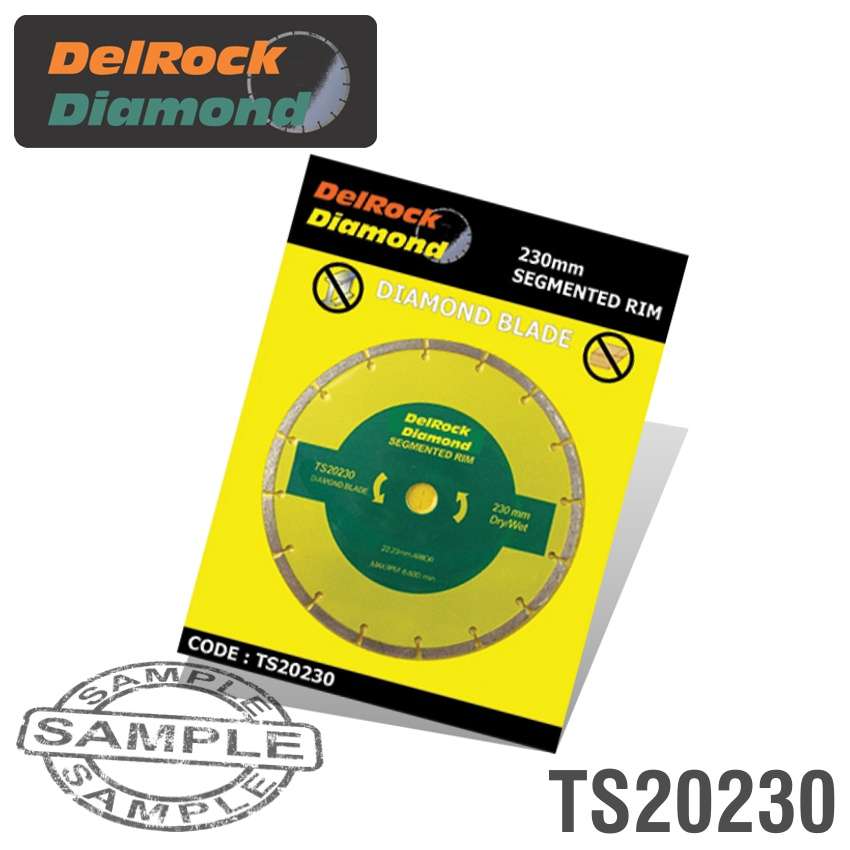 DELROCK - DIAMOND BLADE 230MM SEGMENTED - TS20230