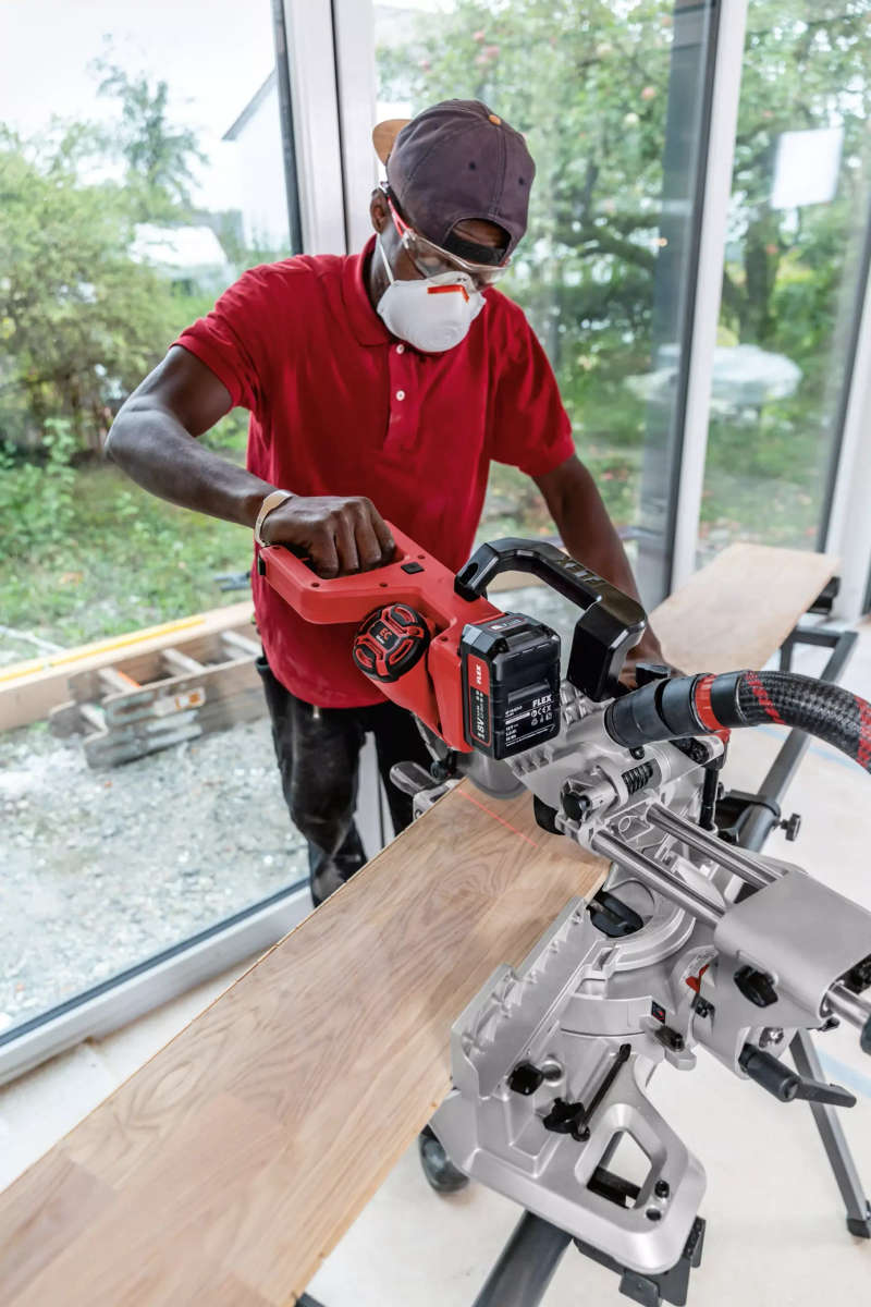 FLEX SMS 190 18.0-EC Cordless Compound Mitre Saw