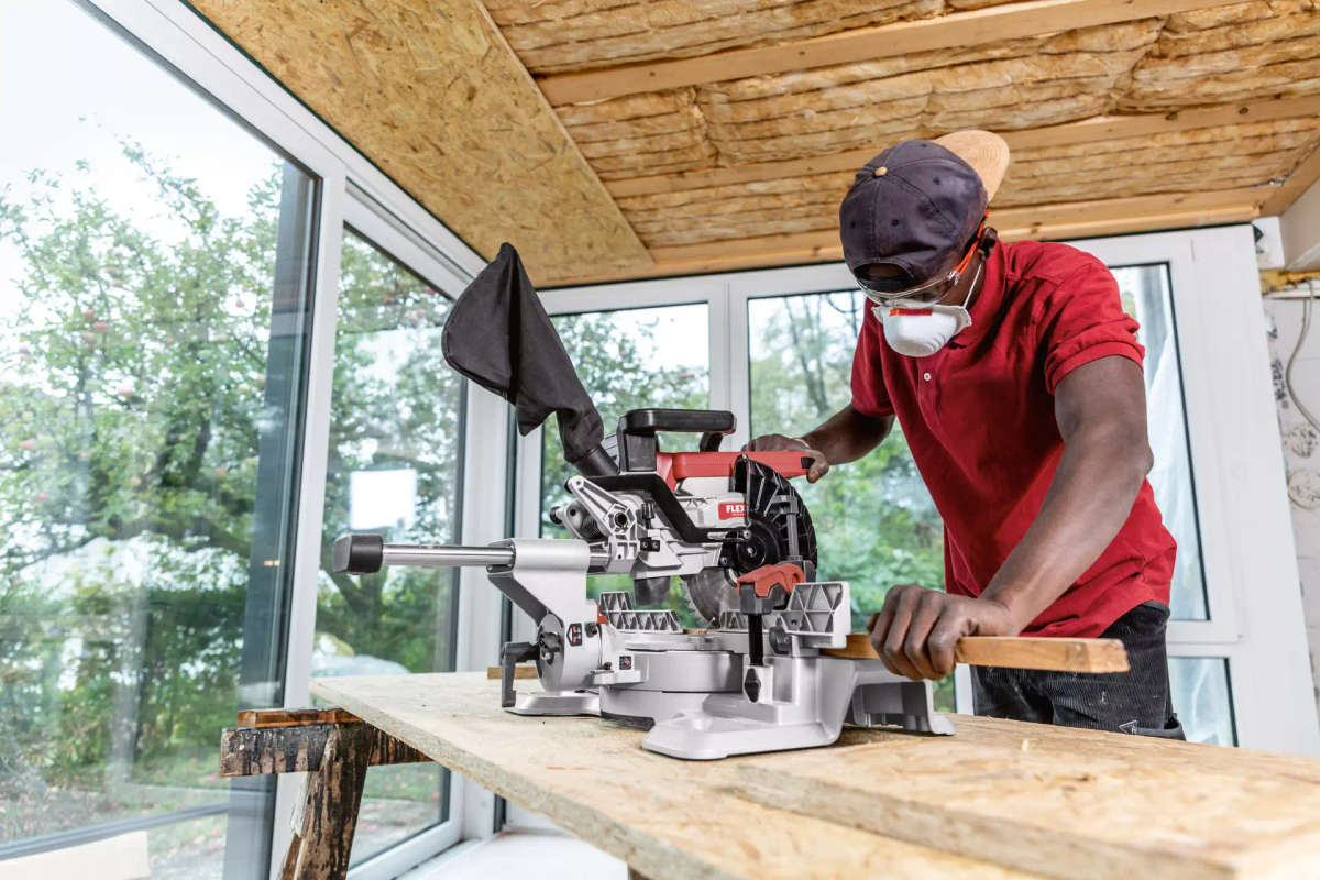 FLEX SMS 190 18.0-EC Cordless Compound Mitre Saw