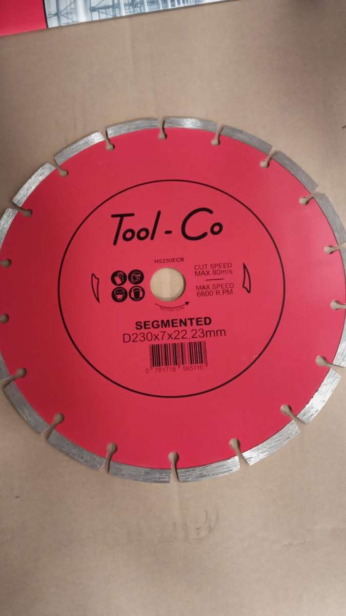Segmented DIAMOND BLADE RED HS230EC -  1000x BULK PACK