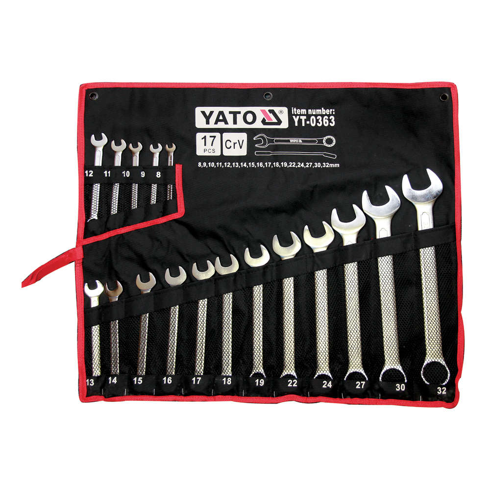 Yato  SPANNER SET COMB 17PC 8-32   YT-0363