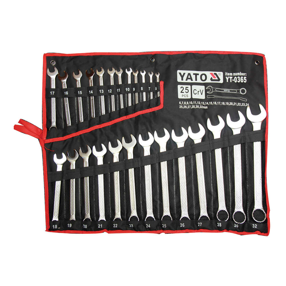 Yato   SPANNER SET COMB 25PC 6-32   YT-0365
