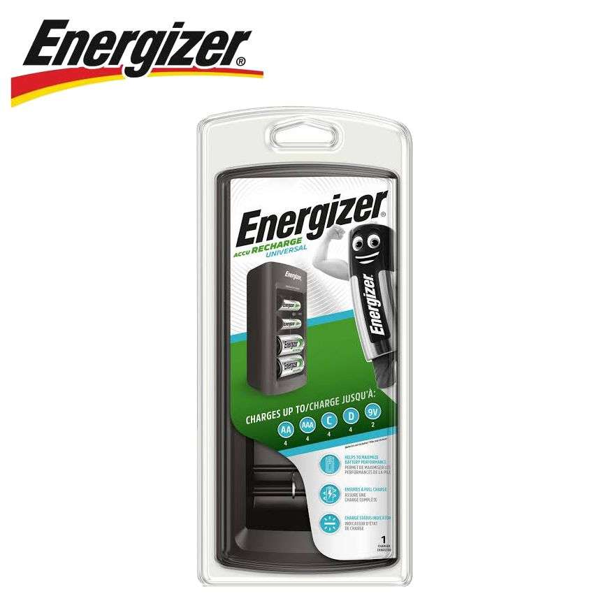 ENERGIZER - UNIVERSAL CHARGER FOR AA/AAA/C/D AD 9V RECHARGE BATTERIESE301335801