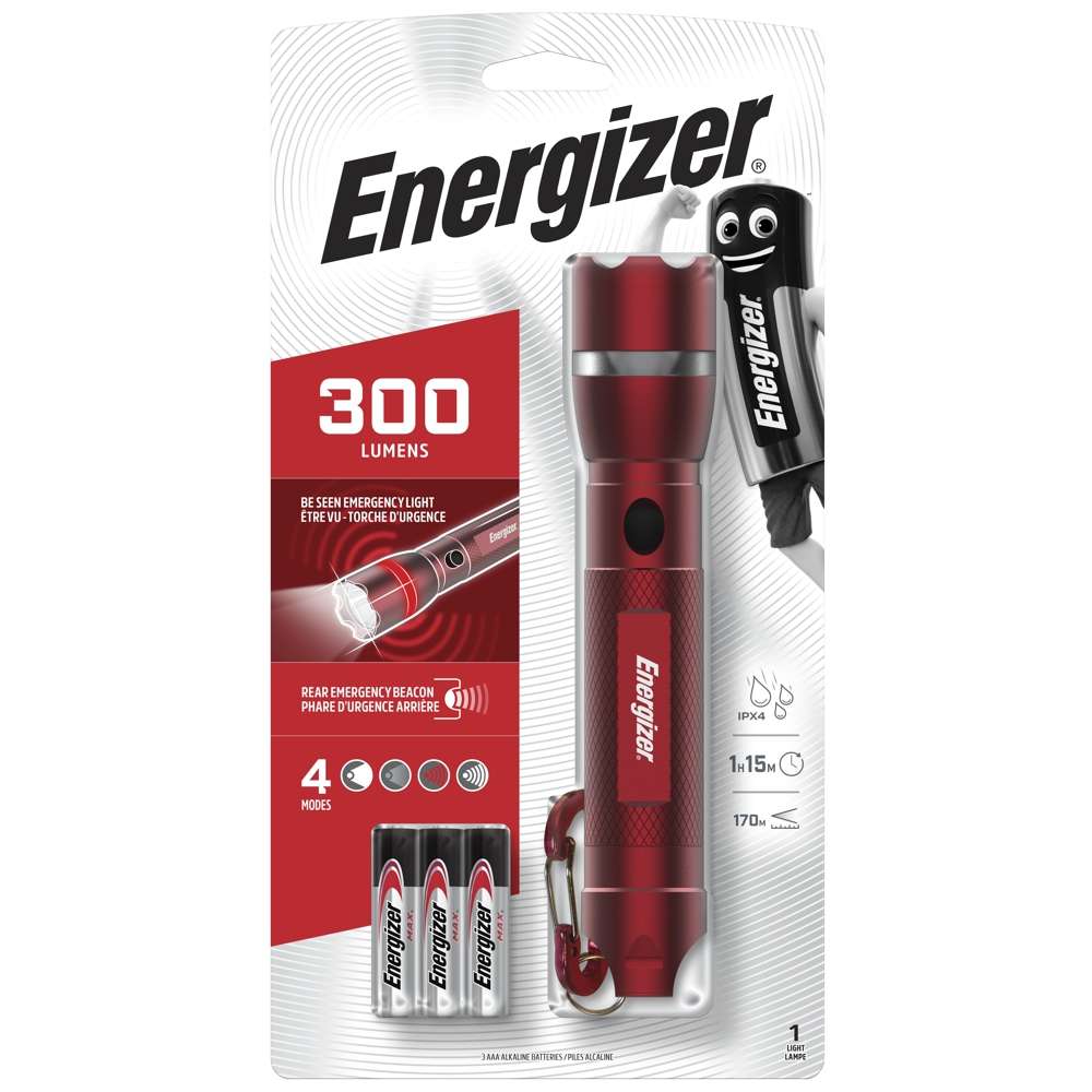 ENERGIZER -  EMERGENCY METAL LIGHT  BEACON LIGHT (WITH 3XAAA)E303633400
