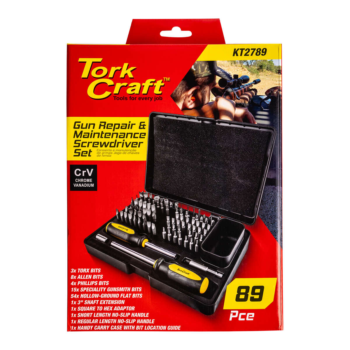 TORK CRAFT - GUNSMITHING SET 89PC SCREW DRIVER SET PROFESSIONAL        KT2789