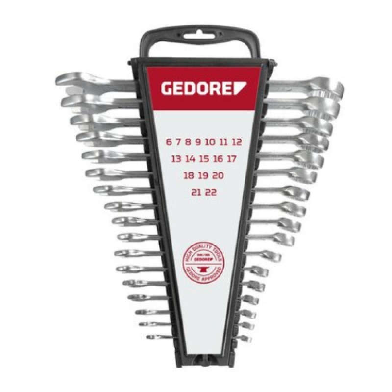 GEDORE RED - Combination spanner set size 6-22mm 17pcs3300994