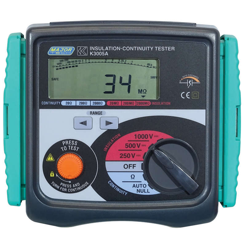MAJOR-TECH - 1000V Digital Insulation Tester, CAT IV 300VK3552