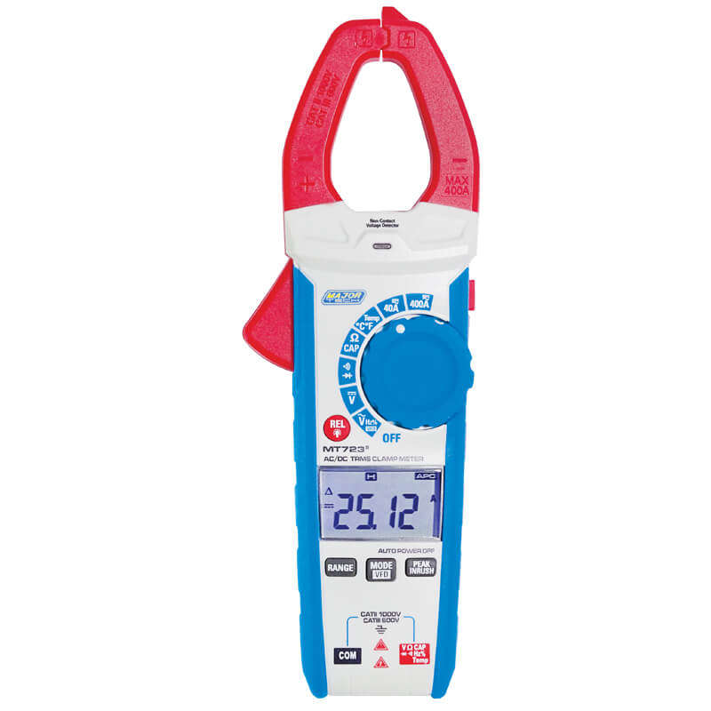 MAJOR-TECH - 400A AC/DC TRMS Clamp Meter, CAT III 600VMT723