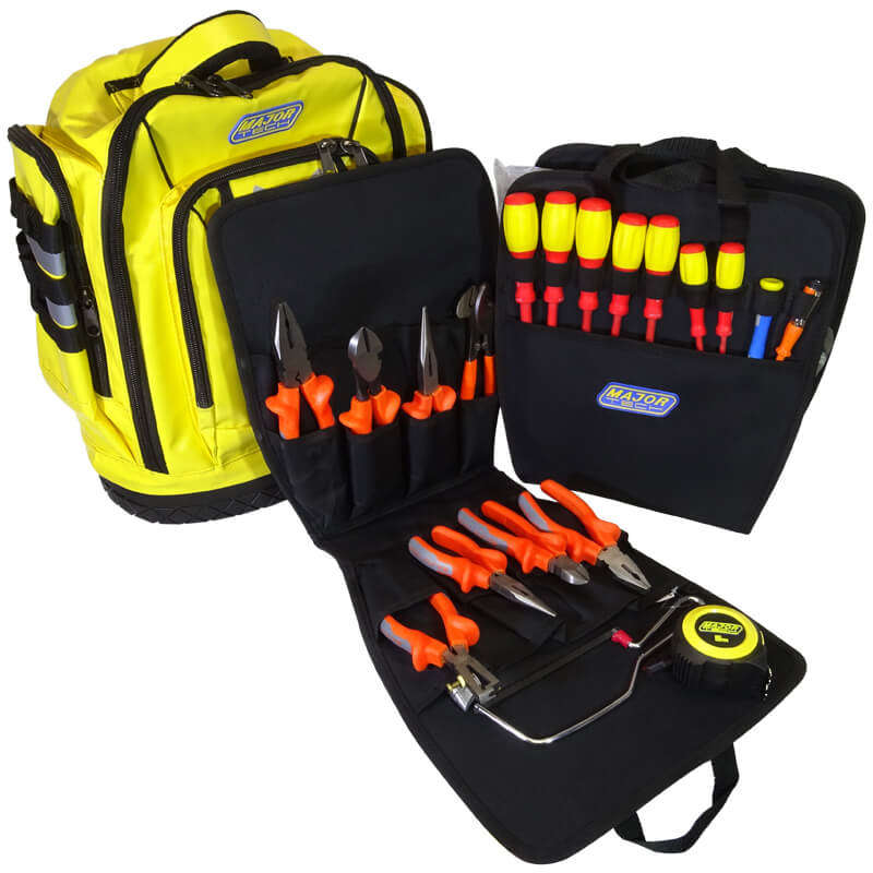 MAJOR-TECH - 23 Piece Electricians Tool BackpackTBP7-9
