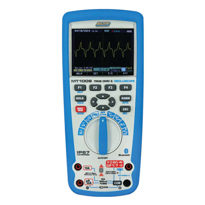 MAJOR-TECH - Bluetooth IP67 Oscilloscope & TRMS MultimeterMT1009