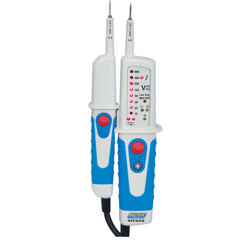 MAJOR-TECH - 690V AC/DC LED Voltage Tester, CAT IV 600VMT474