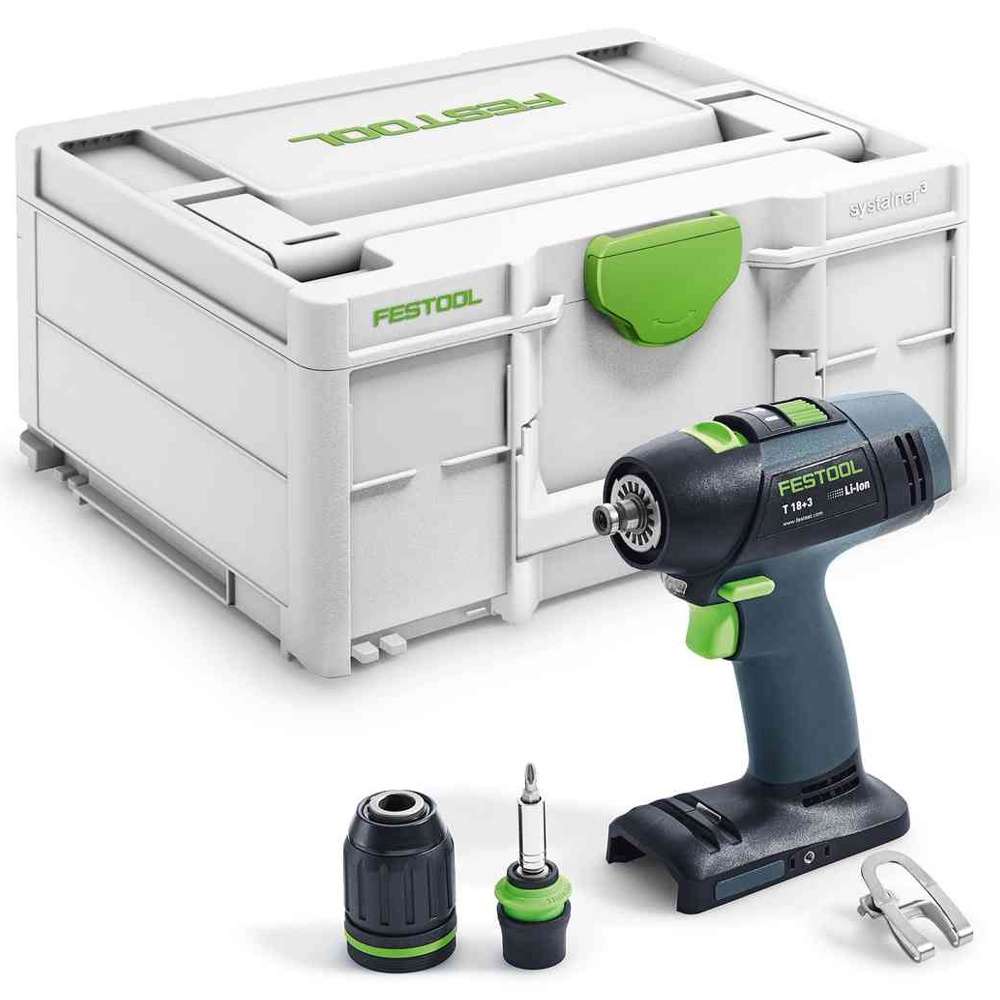FESTOOL - CORDLESS DRILL T18+3-BASICFES576448