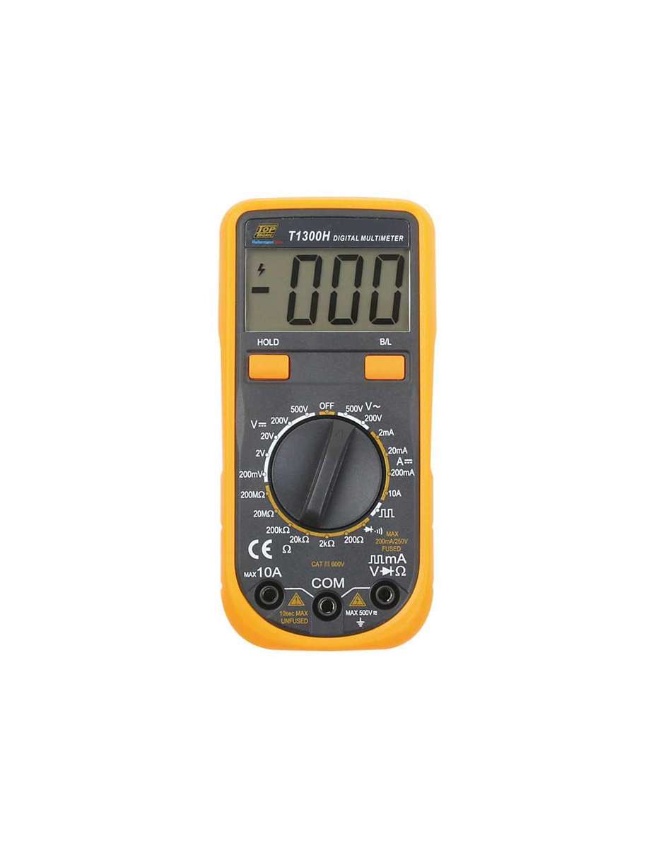 HellermannTyton Multimeter Digital 500V Low Cost TransistorT1300H