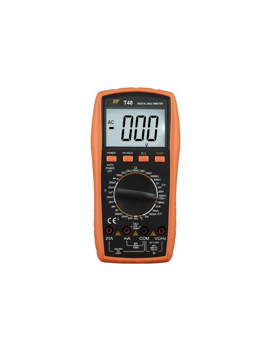 HellermannTyton Multimeter Electronic Digital Freq / Temp / Cap / InductanceT48