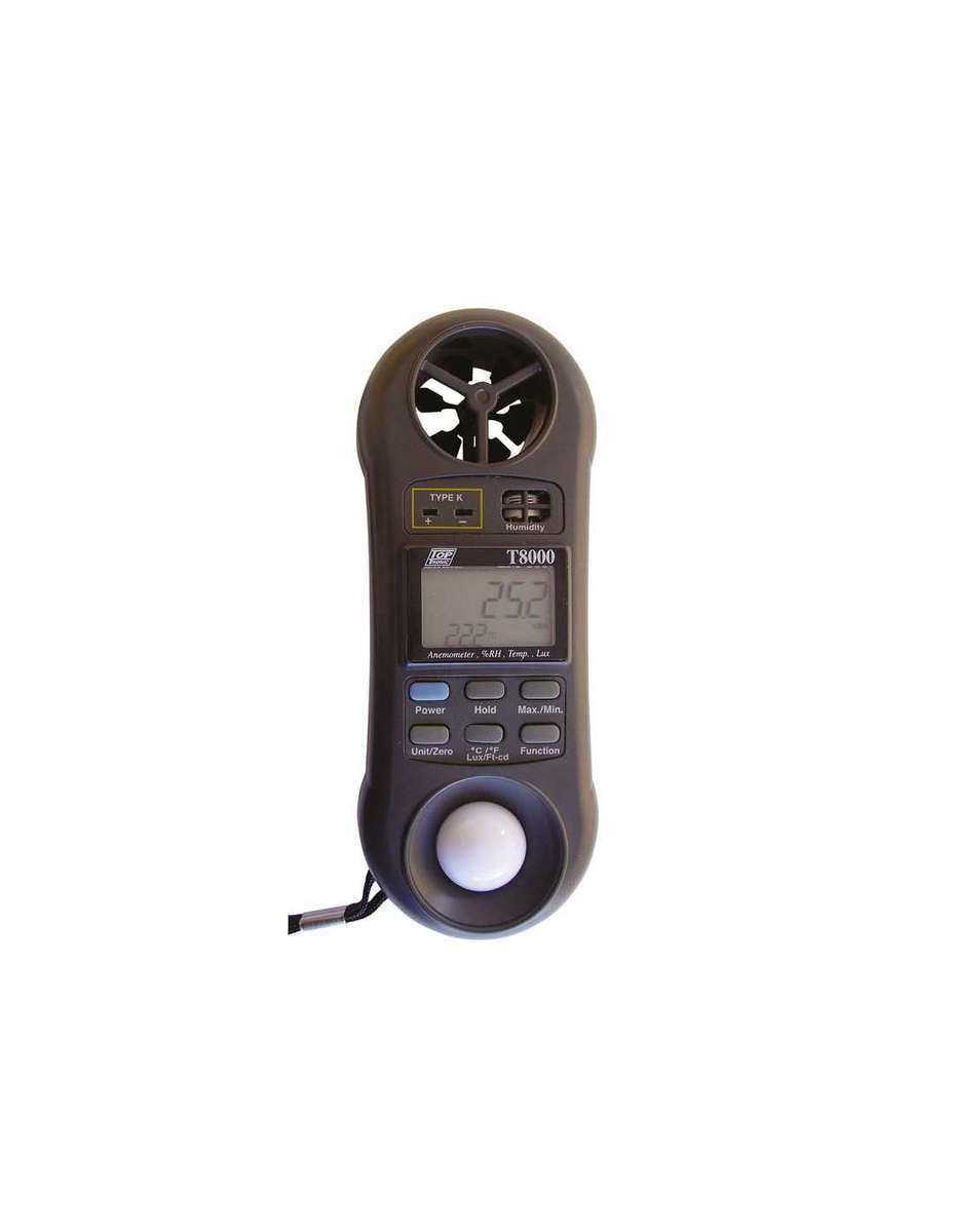 HellermannTyton Anemometer 4-in-1 Lux Temp & HygroT8000