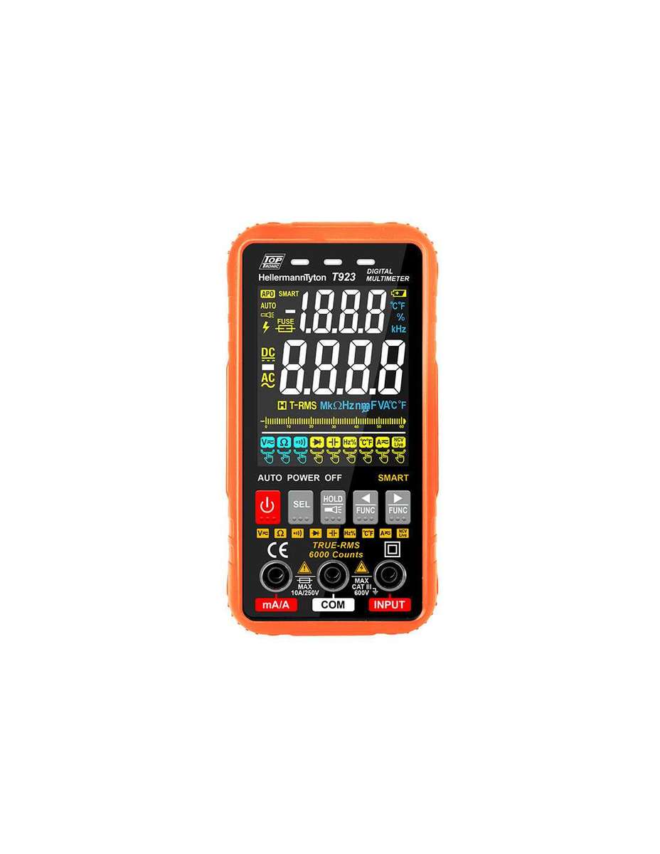HellermannTyton Multimeter LCD 600V 6000 CountT923