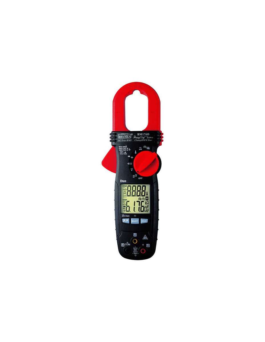 HellermannTyton Clamp Meter Digital 600A AC Dual Display TRMSTBM175D