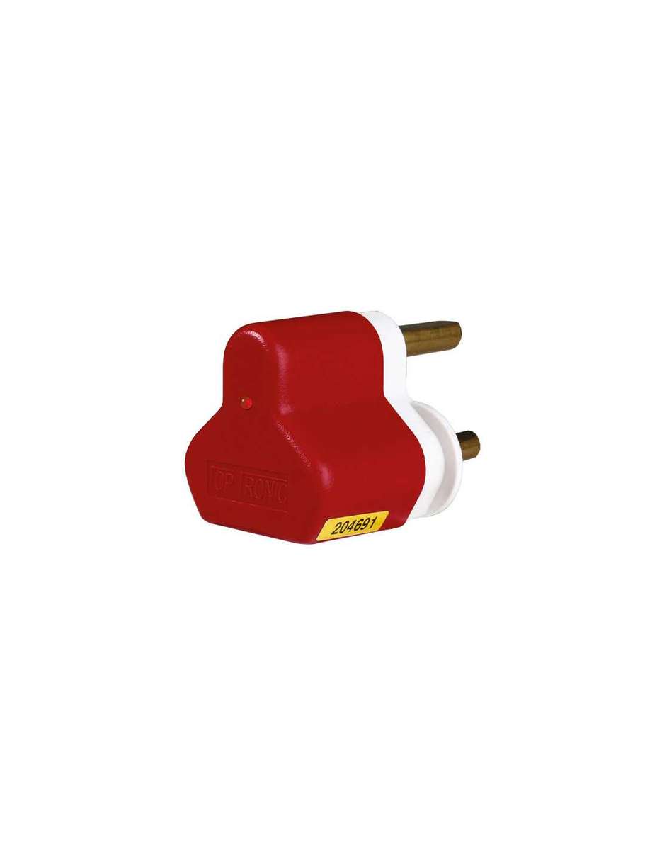HellermannTyton Surge Protect Plugtop Red Flat EarthTSP1AF
