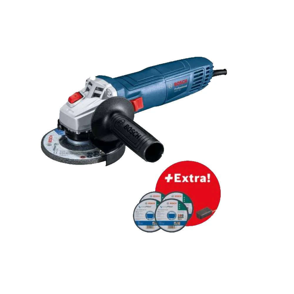 *LIMITED TIME SPECIAL* BOSCH Professional GWS 700 Grinder, 4x blades & extra brush set