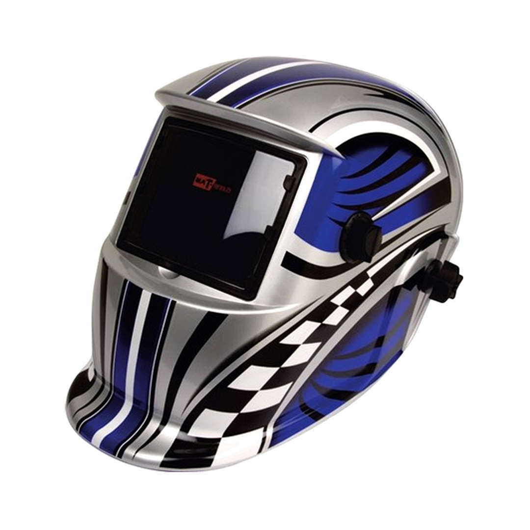 HELMET MAT AUTO-DARK GRIND OPT BLUE   HON3002