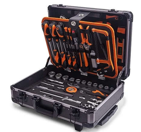 TOOL SET KENDO ALUMINUM CASE 124 PIECE    KEN90702