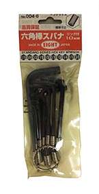 EIGHT HEX KEY SET ON RING 1/16 - 3/8EB004-6