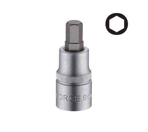 FORCE 1/2 DR HEX KEY SOCKET 9MM X 55MM   FO34405509