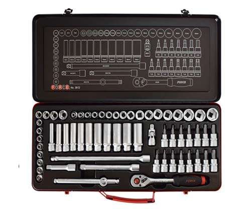 FORCE 3/8 DR 55PC SOCKET COMBINATION SET RMB - FO3612