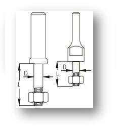 WPW ARBOUR 1/4SH D: 7.94MM ; L: 34.0MM SMALLER SP FOR TONGUE & GROOVE  WPWARB6