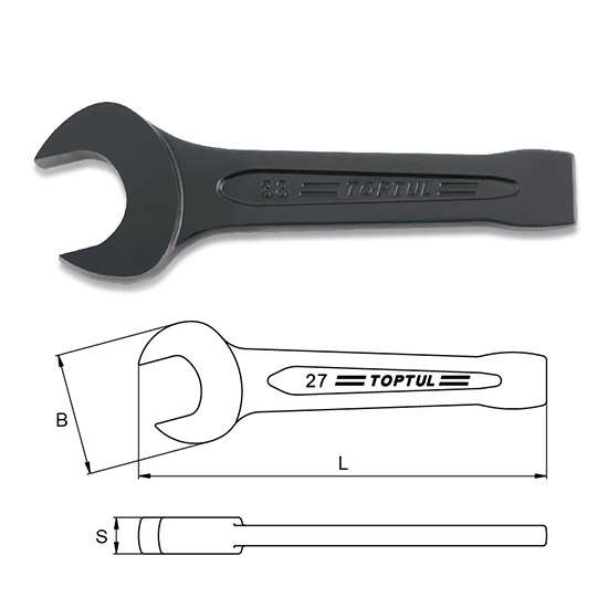TOPTUL - 65mm OPEN END SLOGGING WRENCH        AAEY6565