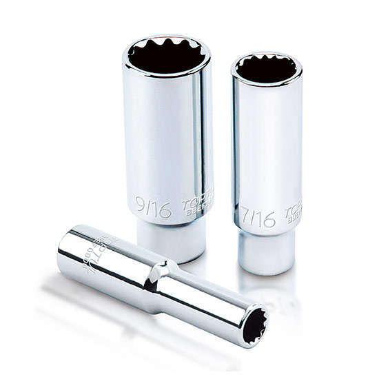 TOPTUL - 12 PT DEEP SOCKET 1/4 X 9/32        BBEF0809