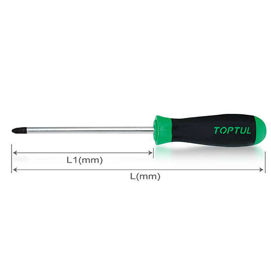 TOPTUL - PH2 PHILLIPS ANTI-SLIP SCREWDRIVER        FBAB0210