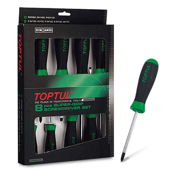 TOPTUL - 8 PC SCREWDRIVER SET        GAAE0807